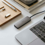 Концентратор USB-C (5 в 1) | 4*USB-C+PD | Уфлэт
