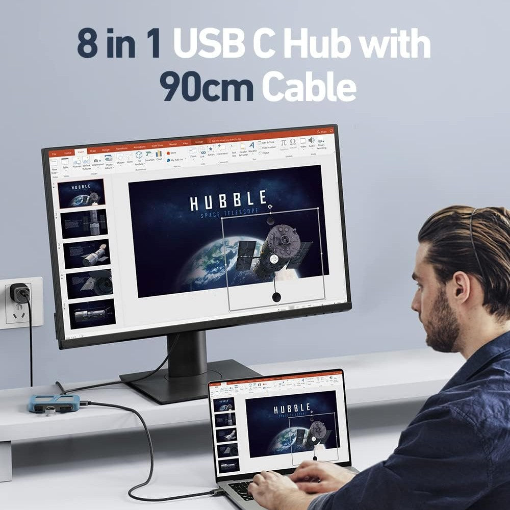 8 in 1 USB-C HUB PRO MT5044 • Media-Tech Poland