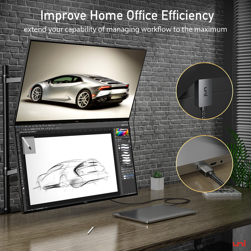 Cable USB-C a DisplayPort 8K | PANTALLA Superior