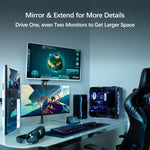 DisplayPort から HDMI へのケーブル 4K@30Hz | 画面