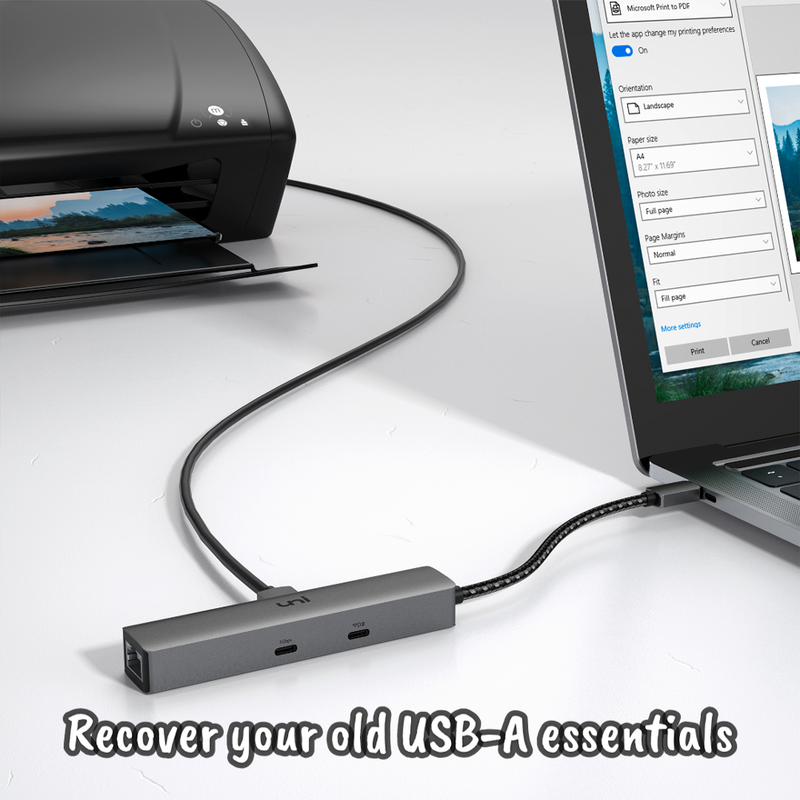 USB-C ハブ (6 in 1) | PD | 夢