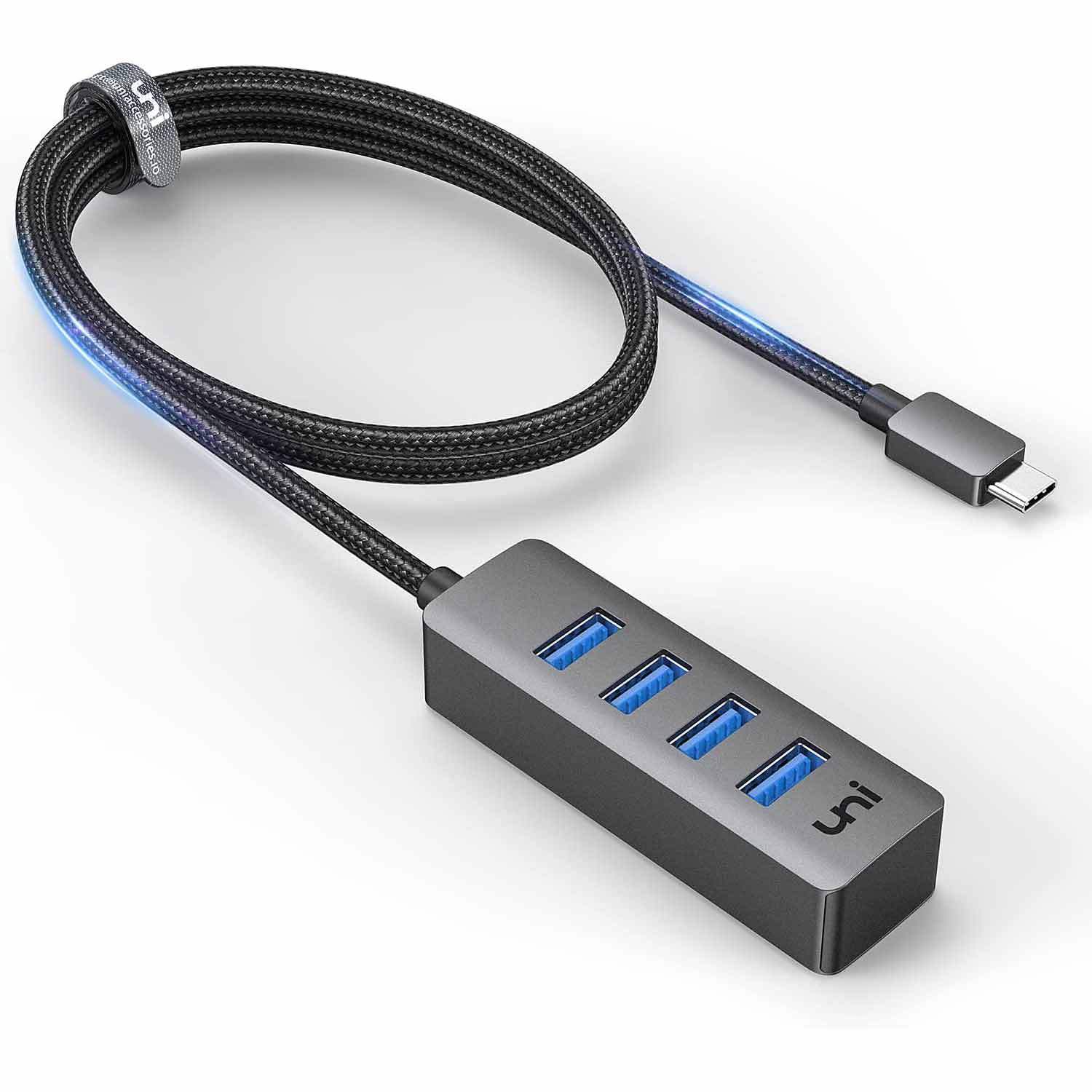 USB C to 4 USB 3.0 with 4ft Extended Cable Version