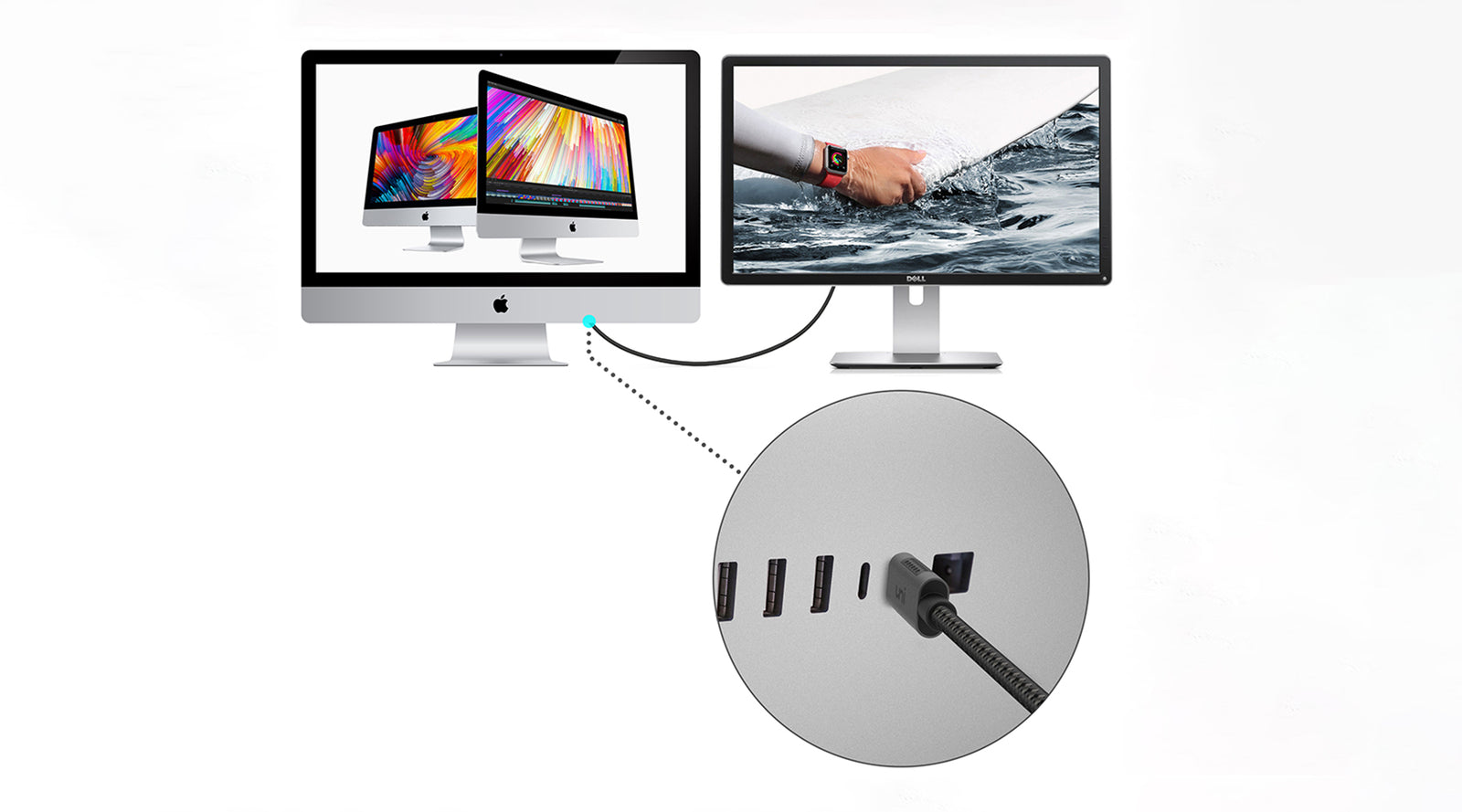 Cavo da USB C a DisplayPort 1.4 8K 60Hz 4K 144Hz- CABLETIME Cavo da USB C a DisplayPort 1.4 8K 60Hz 4K 144Hz- CABLETIME