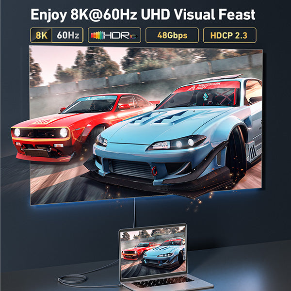 USB-C auf HDMI Kabel 8K | BILDSCHIRM ++