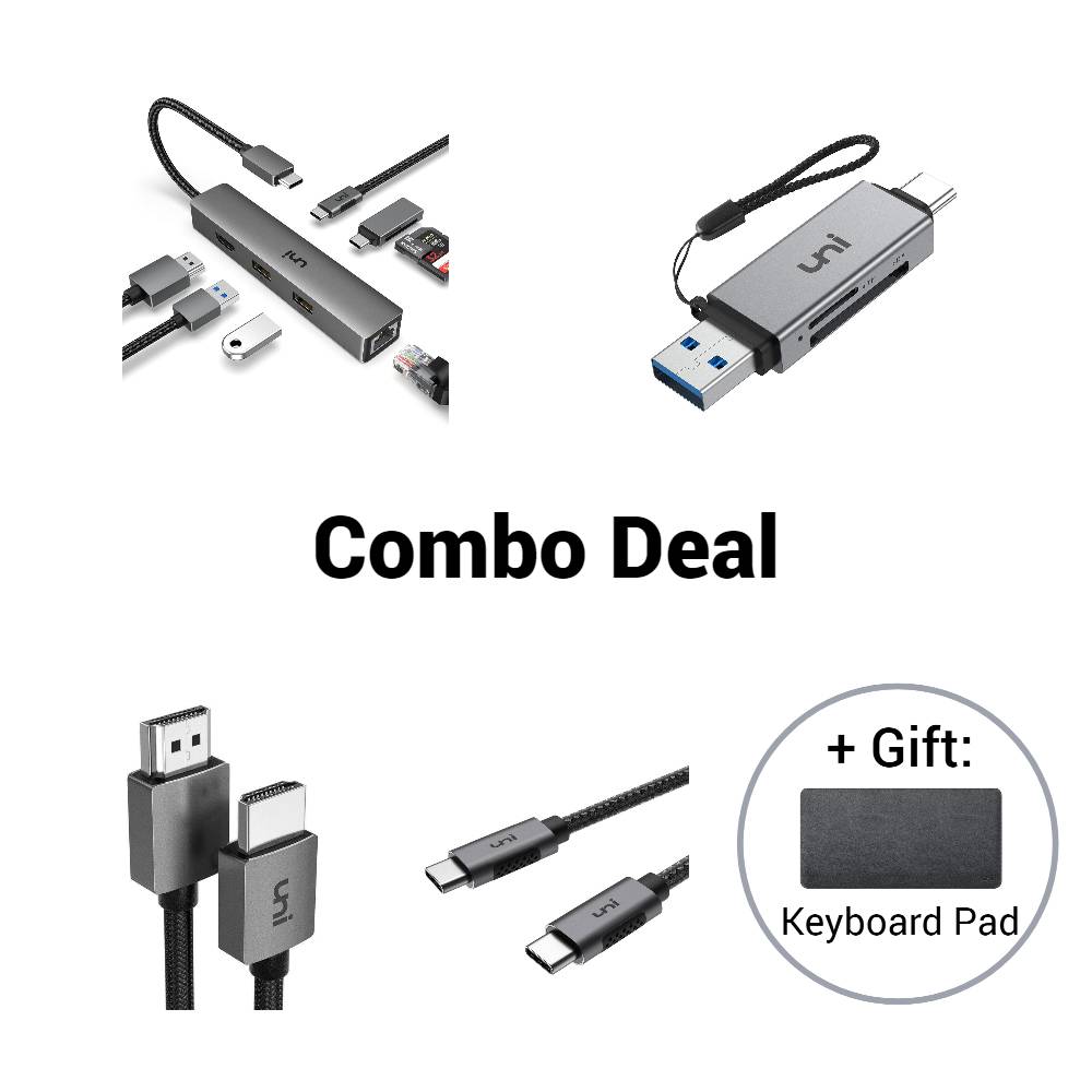 StudySmart Kit | USB-C, HDMI, SD, Charging + Comfort Pad uni