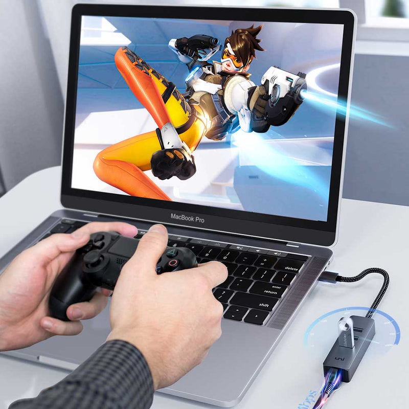 USB C Ethernet Hub with 1 Gbps Speed | uni