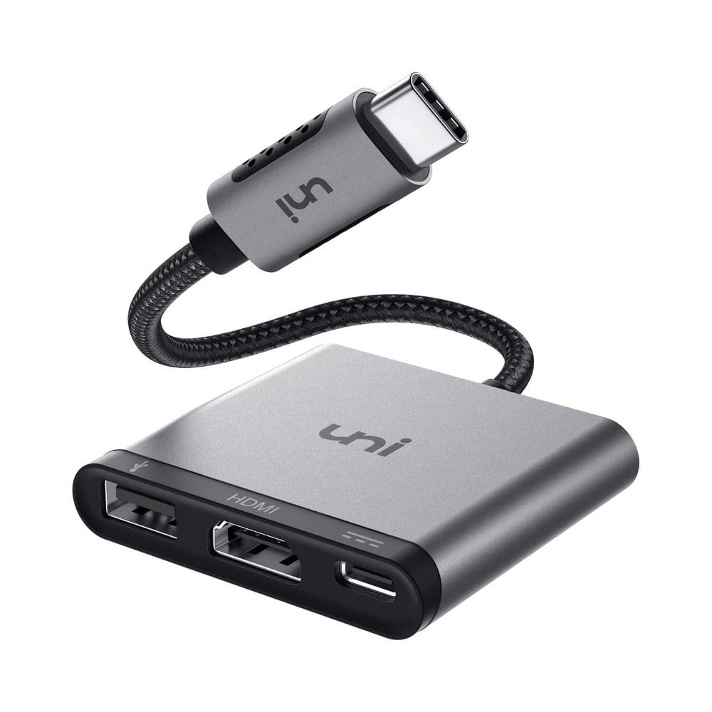 Adaptateur USB C vers HDMI 4K, JESWO 3 en 1 HUB , Port USB 3.0 et Port 100W  PD, Multiprise Compatible avec MacBook Pro/MacBook Air/Mini/iMac :  : Informatique