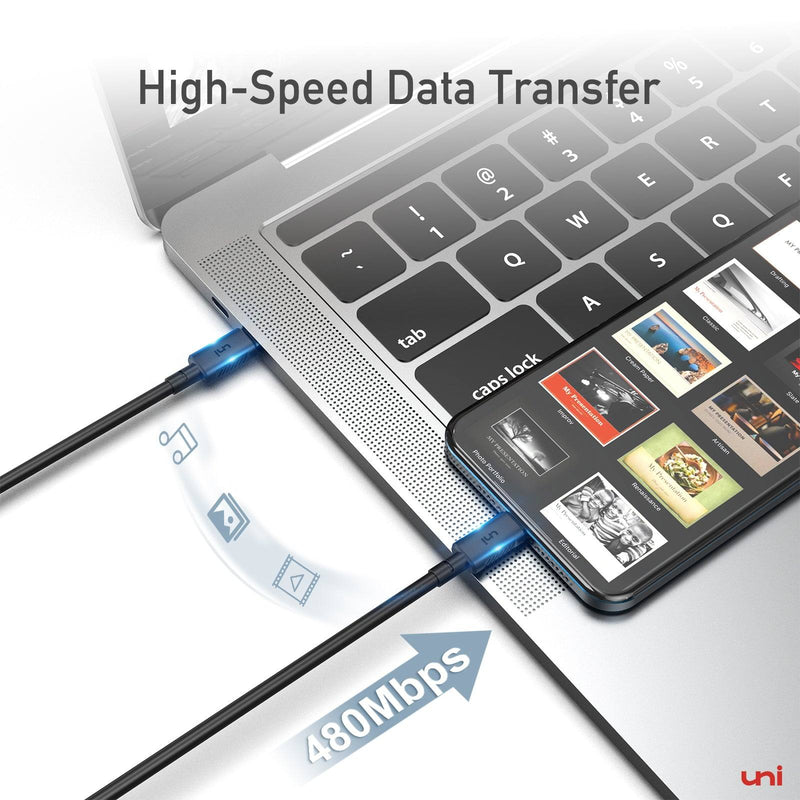 Data transfer with USB-C to Lightning Cable | uni