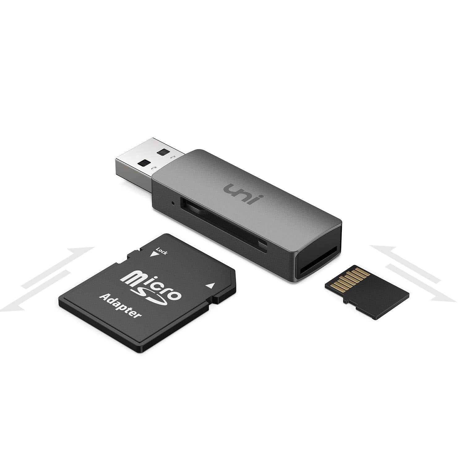 5 en 1 Micro SD + SD + USB 3.0 + USB 2.0 + Port micro USB vers USB