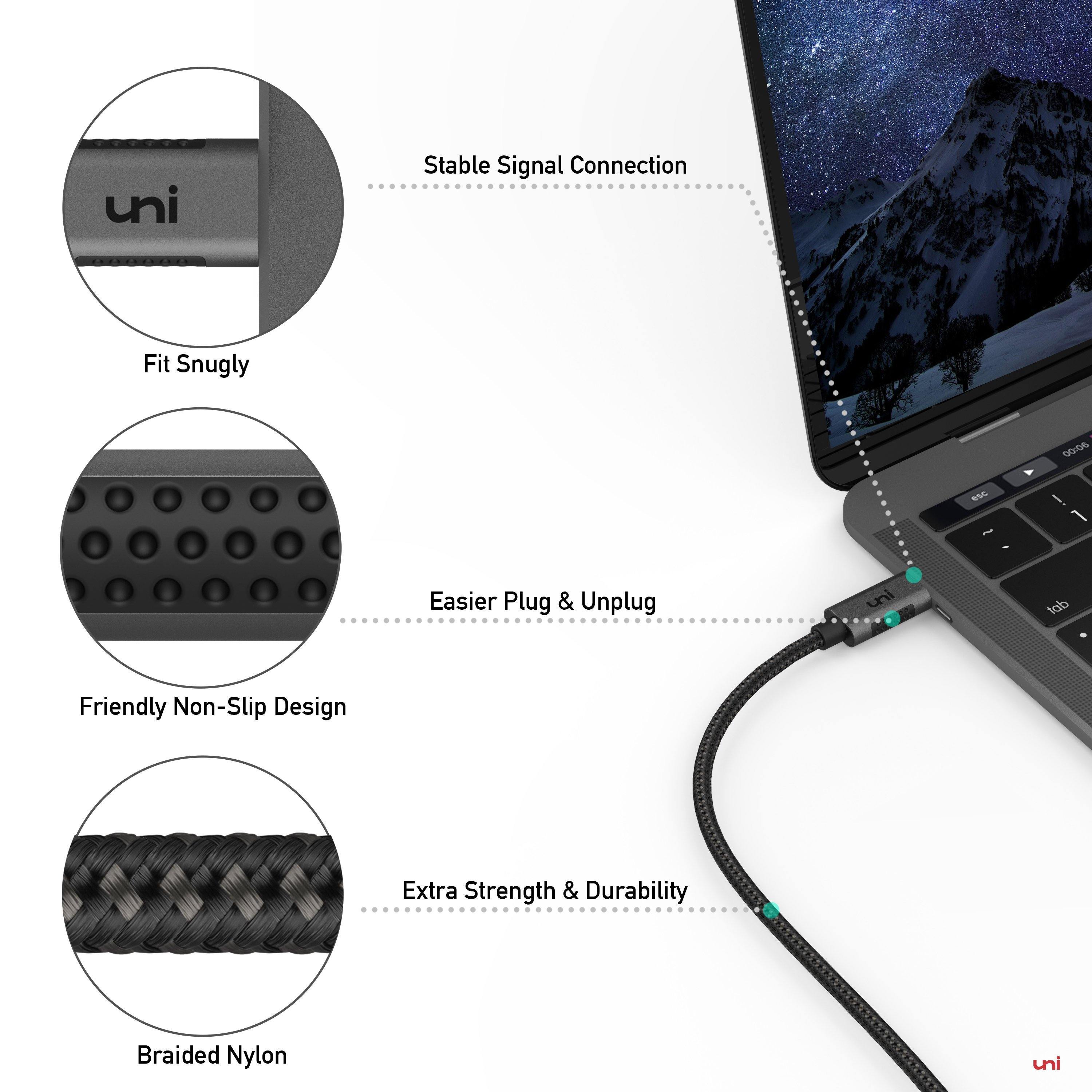 4K HDMI Cable Braided Nylon and Aluminum case | uni