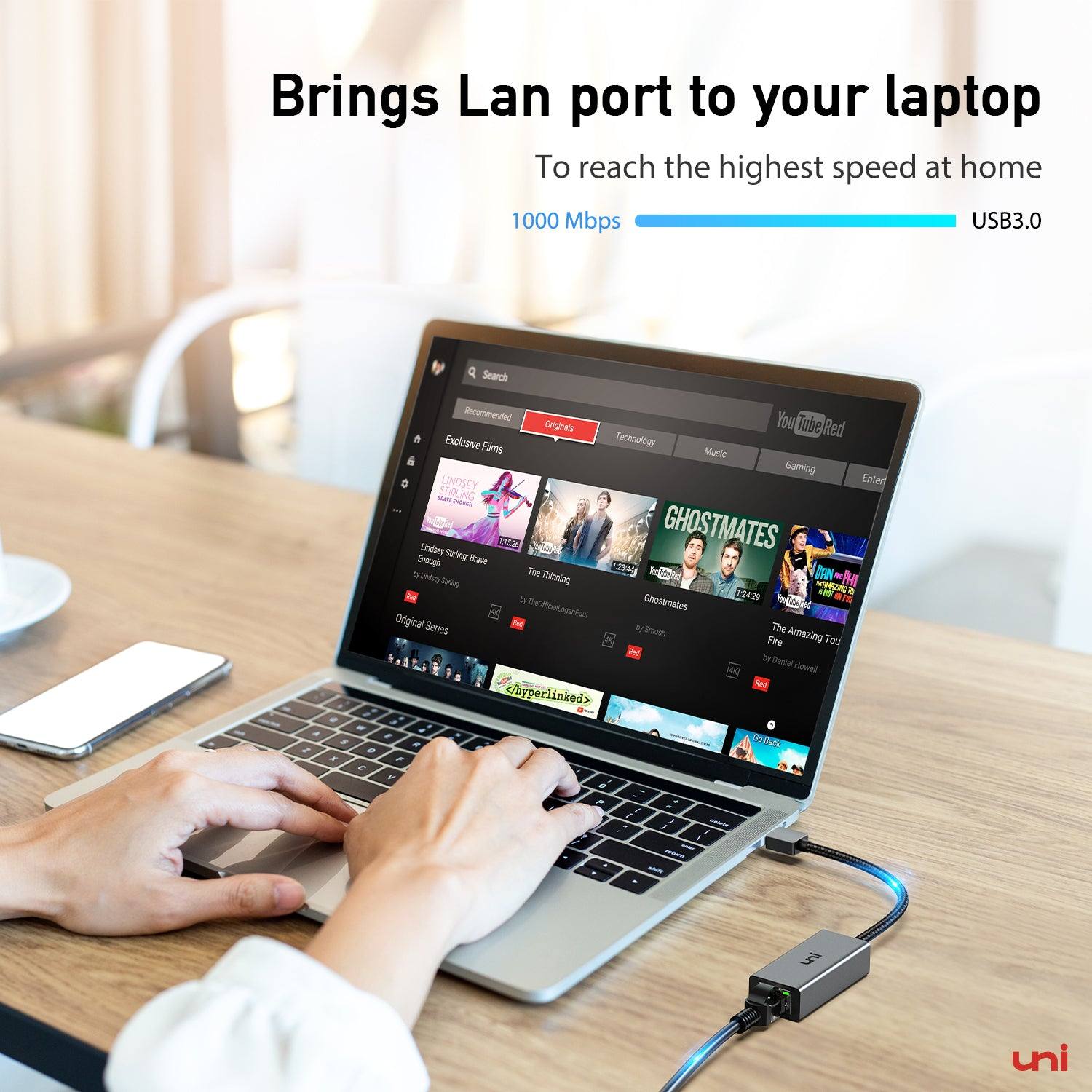  Wired Internet LAN Adapter for your Laptops | uni