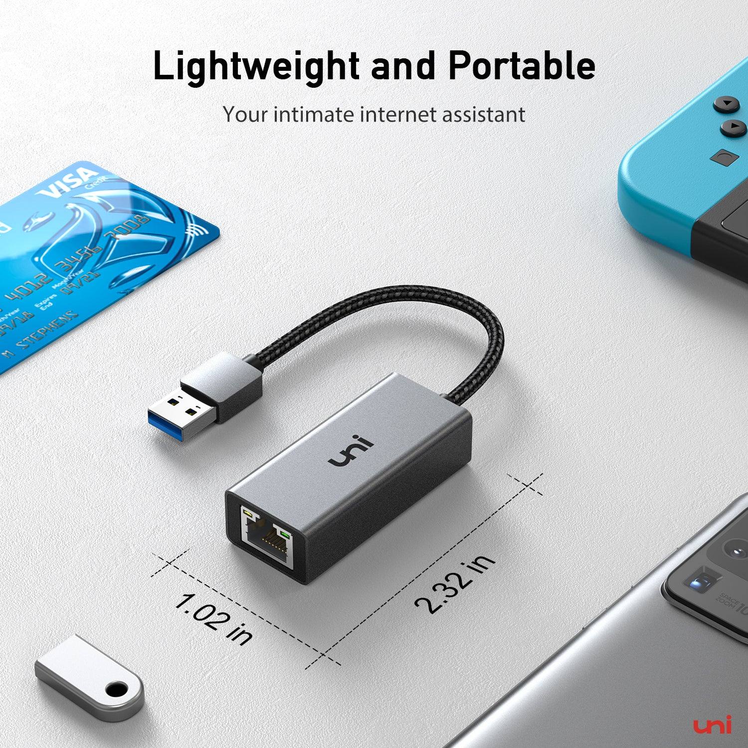 Lightweight and Portable Ethernet Adapter | uni